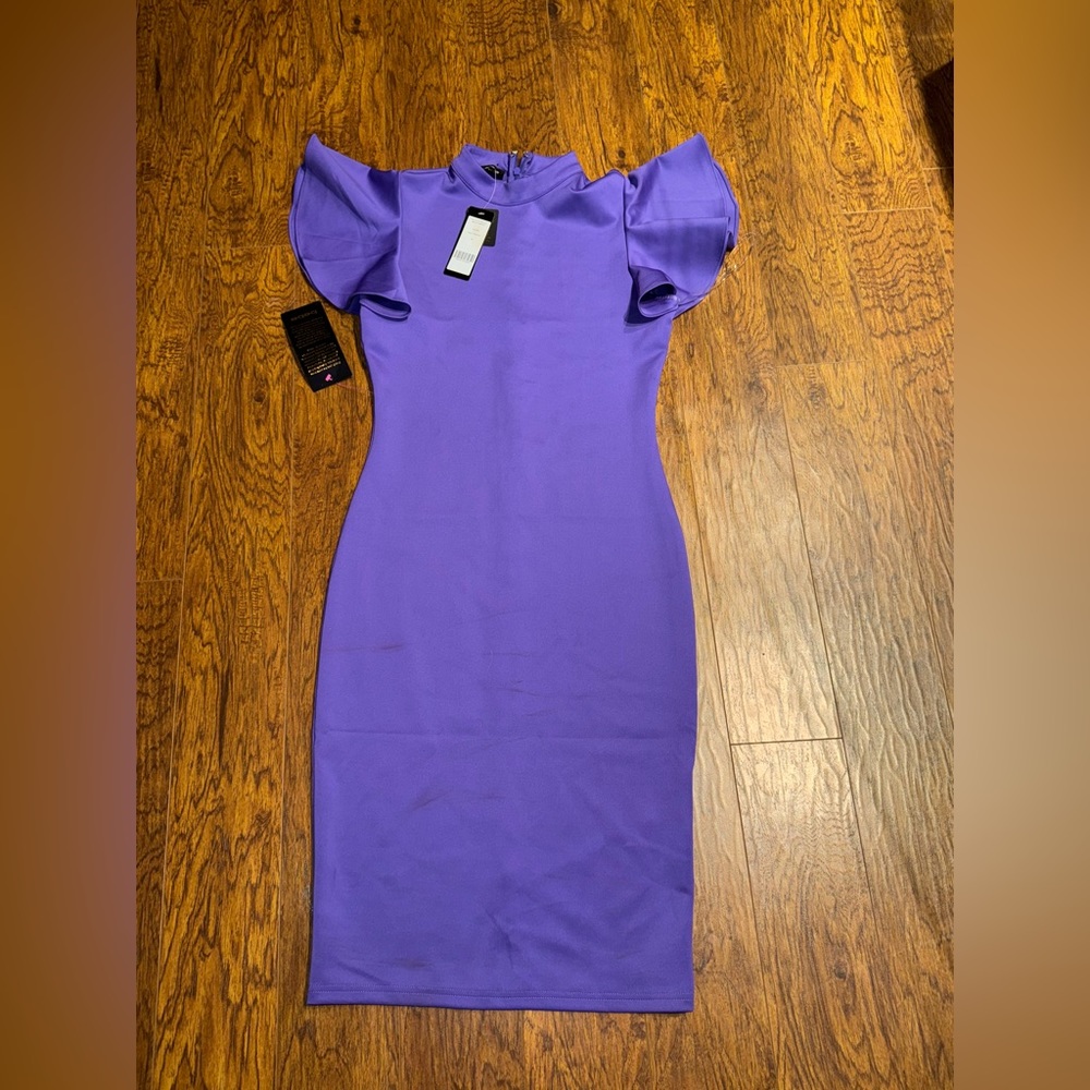 Purple formal Bebe dress